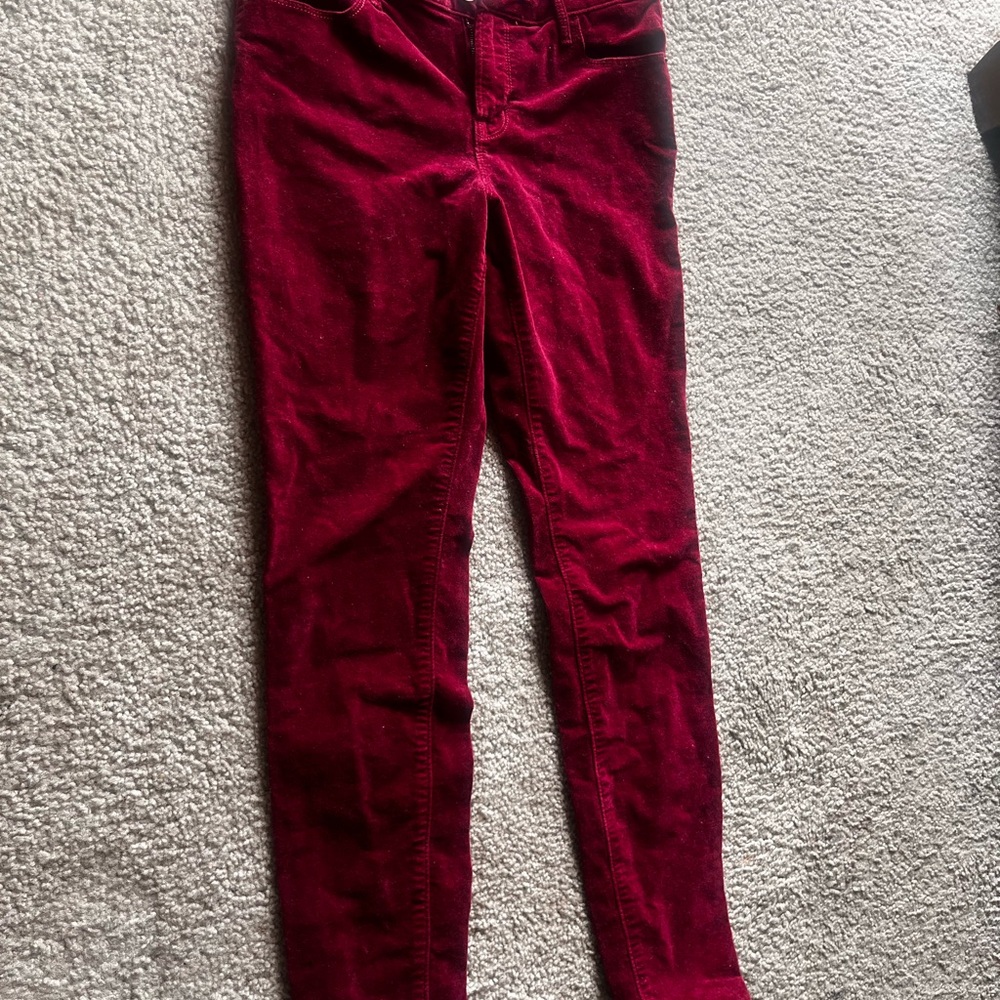 Old Navy Women's Velvet Red Jeans